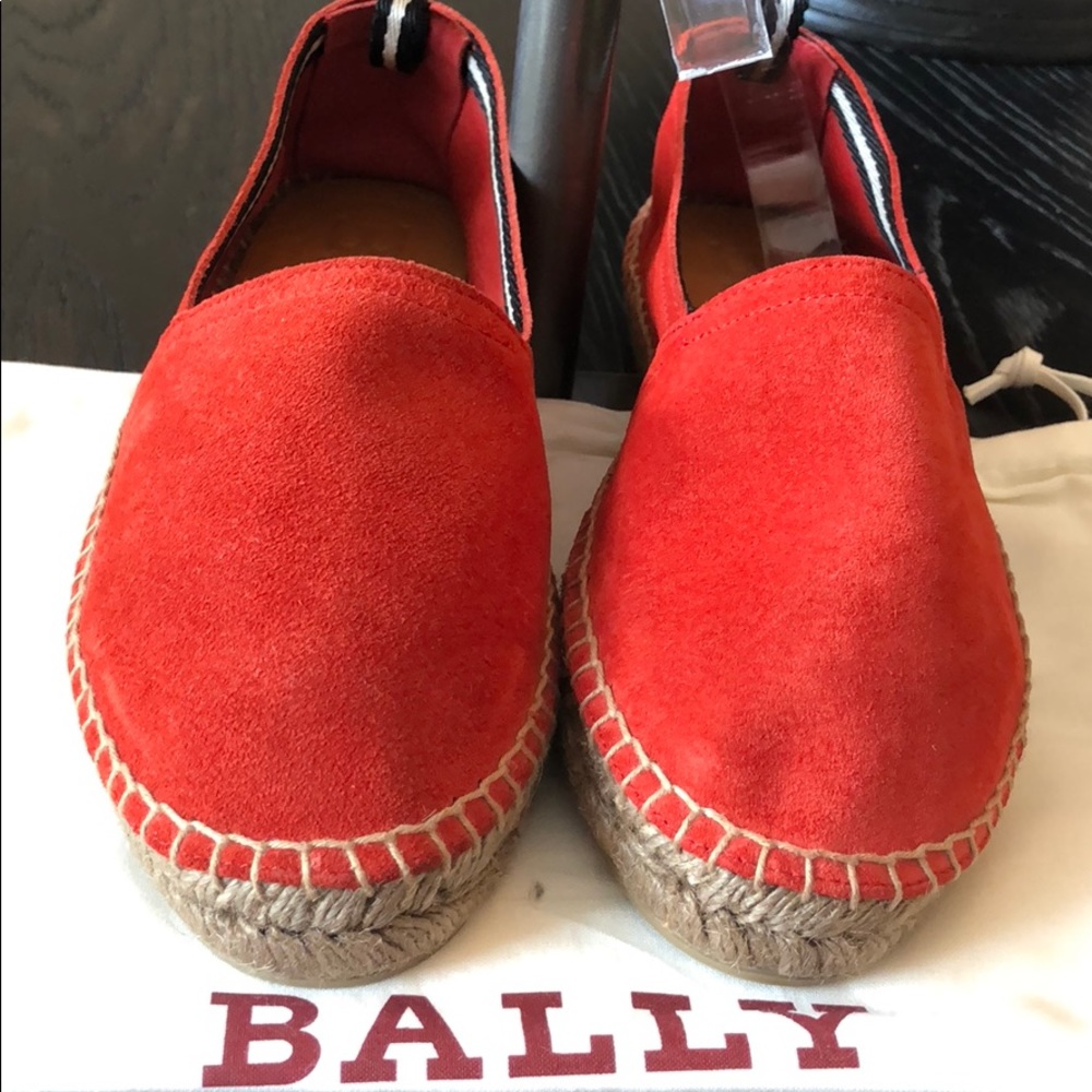 Bally Cousteau Red 16 Calf Suede